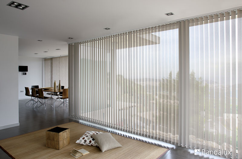 cortinas plisadas verticales