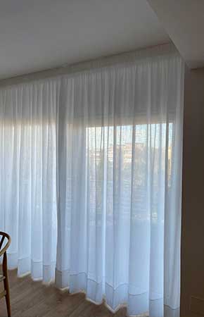 cortina tejido viscula mezcla lino