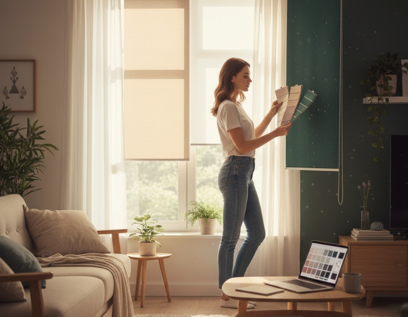 cómo elegir el color de los estores